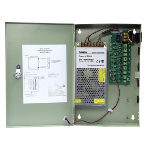 AP-B12/100-9 - блок питания 12В / 9 выходов по 1,1А стабилизированный