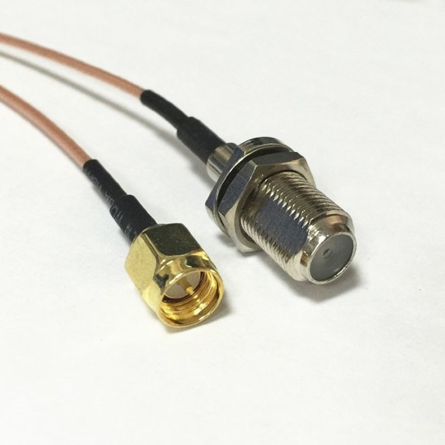 Адаптер для модема (пигтейл) SMA(male)-F(female) кабель RG316 15см. комплект 10 шт