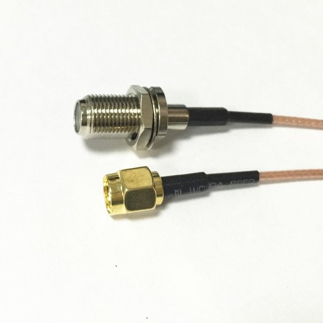 Адаптер для модема (пигтейл) SMA(male)-F(female) кабель RG316 15см. комплект 10 шт