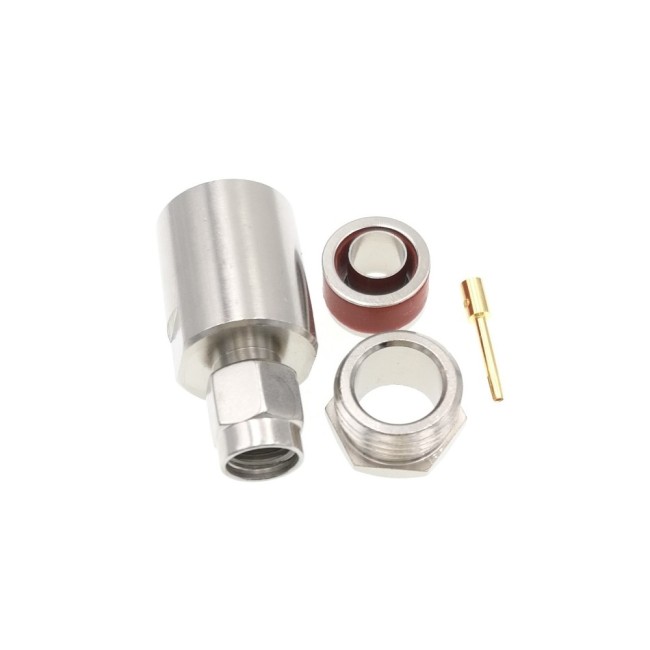 ВЧ-разъём RP-SMA(male) прижимной под кабель 5D-FB комплект 10 шт
