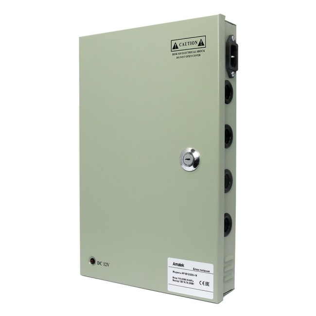 AP-B12/200-18 - блок питания 12В / 18 выходов по 0,92А стабилизированный AP-B12/200-18 - блок питания 12В / 18 выходов по 0,92А стабилизированный