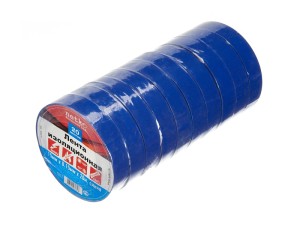 Изолента (лента изоляционная) 15мм х 20м, синяя, 10шт, NETKO Optima Изолента (лента изоляционная) 15мм х 20м, синяя, 10шт, NETKO Optima