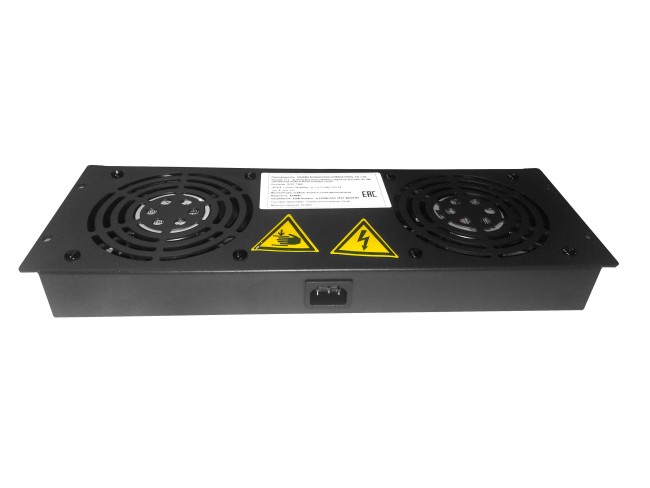 Блок вентиляторов 2 шт для серий Expert, Optima глубиной 600/800/1000 с кабелем, термостатом Netko, черныйА Блок вентиляторов 2 шт для серий Expert, Optima глубиной 600/800/1000 с кабелем, термостатом Netko, черныйА