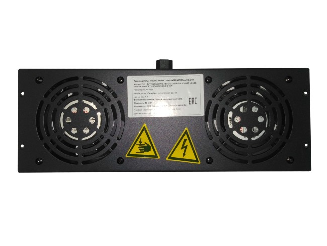 Блок вентиляторов 2 шт для серий Expert, Optima глубиной 600/800/1000 с кабелем, термостатом Netko, черныйА Блок вентиляторов 2 шт для серий Expert, Optima глубиной 600/800/1000 с кабелем, термостатом Netko, черныйА