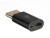 Переходник штекер Type-C - гнездо micro USB, Netko, черный 10шт