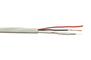 Кабель комбинированный КВК-В-2Э 2x0.75 мм2 75 Ом, белый, 40 м