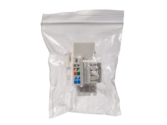 Модуль Keystone неэкранированный, RJ45, cat.6, 90°, 110/Krone тип, под инструмент, белый Модуль Keystone неэкранированный, RJ45, cat.6, 90°, 110/Krone тип, под инструмент, белый