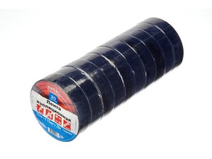 Изолента (лента изоляционная) 19мм х 20м, черная 10шт, NETKO Optima Изолента (лента изоляционная) 19мм х 20м, черная 10шт, NETKO Optima