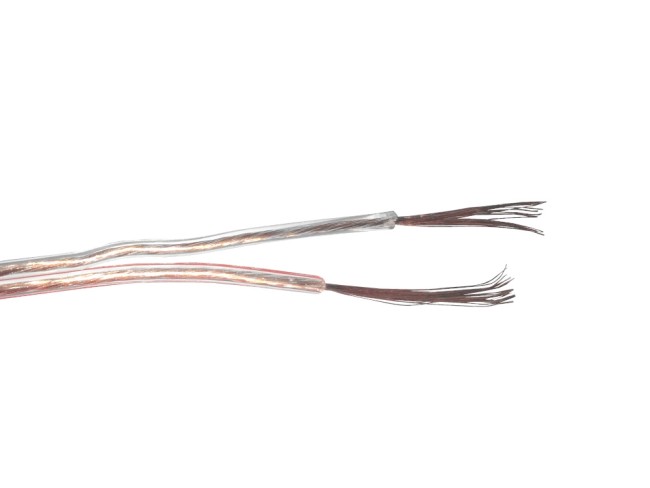 Кабель акустический 2*0.35мм2 (20*0.15мм) CCA, 50м, пластиковая катушка, прозрачный NETKO Optima Кабель акустический 2*0.35мм2 (20*0.15мм) CCA, 50м, пластиковая катушка, прозрачный NETKO Optima