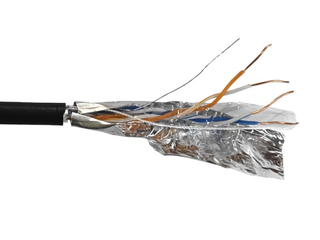 Кабель FTP2 cat.5е, одножильный, Cu, наружный, черный, NETKO Optima Silver 5м Кабель FTP2 cat.5е, одножильный, Cu, наружный, черный, NETKO Optima Silver 5м