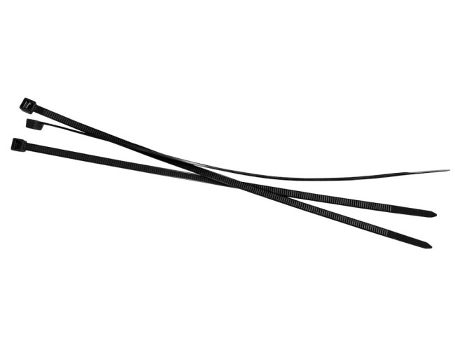 Стяжка нейлоновая 250*4,6 / 100 шт / светостойкая (черная), NETKO Optima SZ