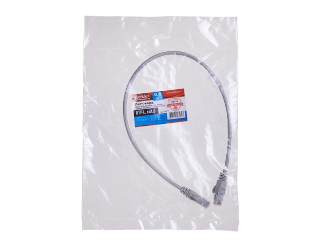 Патч-корд UTP4 cat.6, литой коннектор, серый Netko CKC Патч-корд UTP4 cat.6, литой коннектор, серый Netko CKC