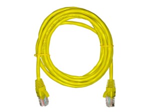 Патч-корд UTP4 cat 5e, ВС, LSZH, желтый, литой коннектор NETKO Optima 10 шт