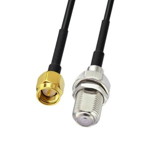 Адаптер для модема (пигтейл) SMA(male)-F(female) кабель RG174 15см. комплект 10 шт