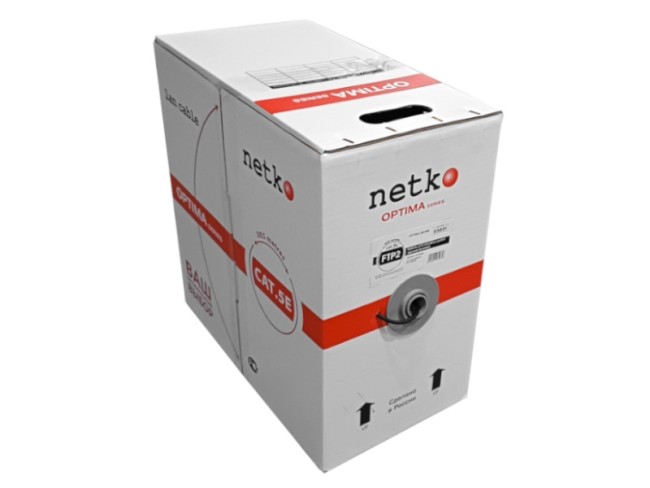 Кабель FTP2 cat.5е, одножильный, Cu, наружный, черный, NETKO Optima Silver 10м Кабель FTP2 cat.5е, одножильный, Cu, наружный, черный, NETKO Optima Silver 10м