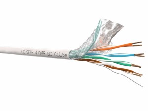 Кабель LC SFTP4 cat.5е, одножильный, экранированный + оплетка, Cu 3м Кабель LC SFTP4 cat.5е, одножильный, экранированный + оплетка, Cu 3м