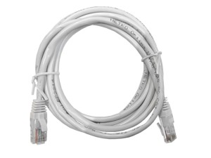 Патч-корд UTP4 cat 5e, ВС, LSZH, белый, литой коннектор NETKO Optima