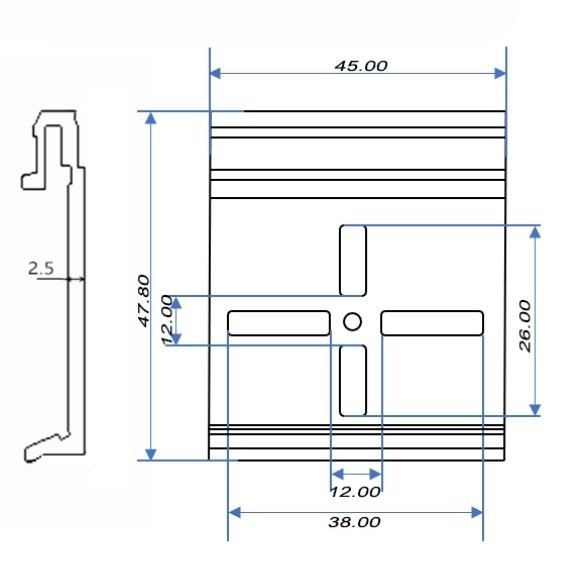 AP-DIN-HM1 - DIN-держатель блоков питания