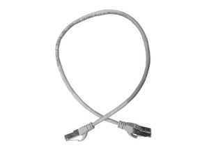 Патч-корд FTP4 cat 5e, ВС, LSZH, серый, литой коннектор NETKO Optima