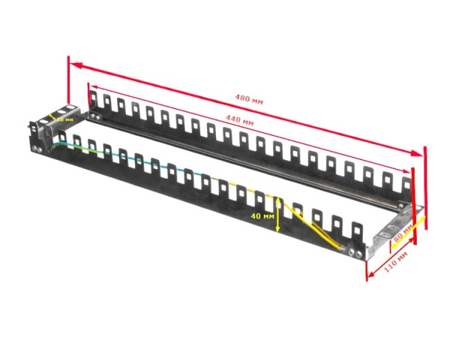 Рама опорная 19 3U на 20 плинтов, тип Krone NETKO Optima Рама опорная 19 3U на 20 плинтов, тип Krone NETKO Optima