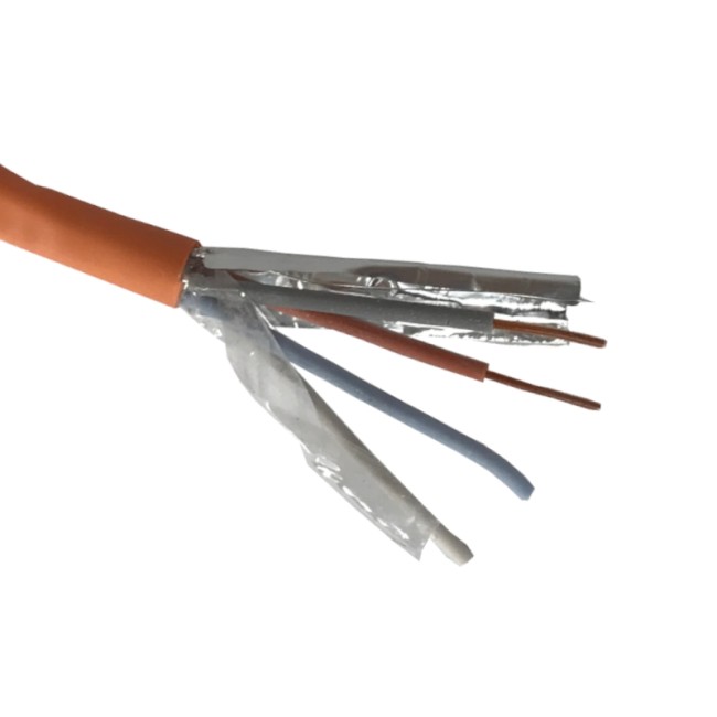 Кабель сигнальный ТЕХНОКАБЕЛЬ, экранированный, КПСЭнг(А)-FRLS, 2*2*0.75мм2, 5м, оранж. АКЦИЯ Кабель сигнальный ТЕХНОКАБЕЛЬ, экранированный, КПСЭнг(А)-FRLS, 2*2*0.75мм2, 5м, оранж. АКЦИЯ