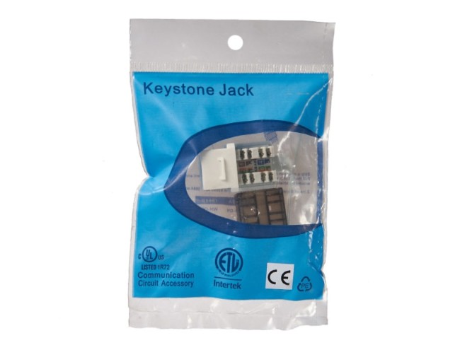 Модуль Keystone неэкранированный, RJ45, cat.6А, 90°, 110 тип, под инструмент, KE, белый, NETKO Expert CKC Модуль Keystone неэкранированный, RJ45, cat.6А, 90°, 110 тип, под инструмент, KE, белый, NETKO Expert CKC