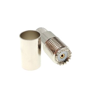 ВЧ-разъём mini UHF(female) обжимной под кабель 5D-FB комплект 5 шт