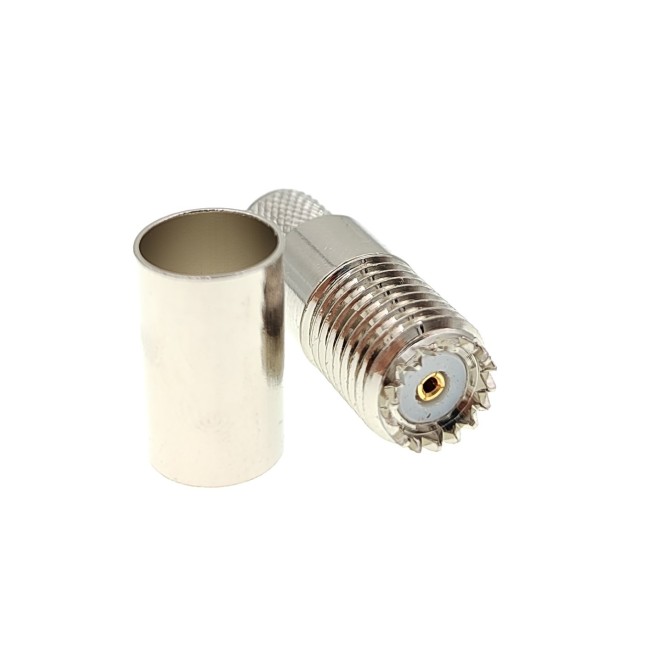 ВЧ-разъём mini UHF(female) обжимной под кабель 5D-FB комплект 5 шт