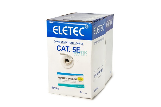 Кабель SFTP 5E Eletec 4x2xAWG24,, медь 40 м