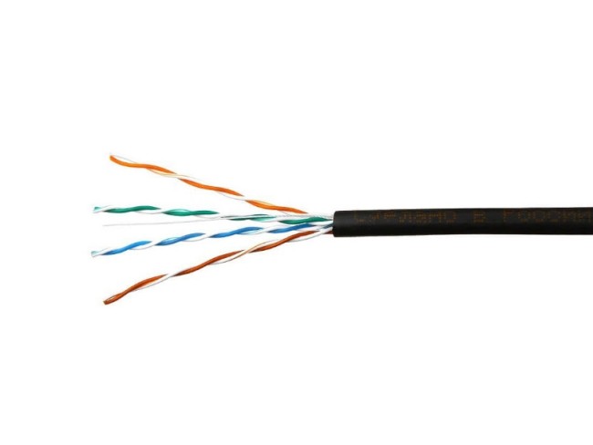 Кабель Skynet Standard UTP4 cat.5е, одножильный, Cu, Проходит Fluke тест, для наружных работ, черный 2м Кабель Skynet Standard UTP4 cat.5е, одножильный, Cu, Проходит Fluke тест, для наружных работ, черный 2м