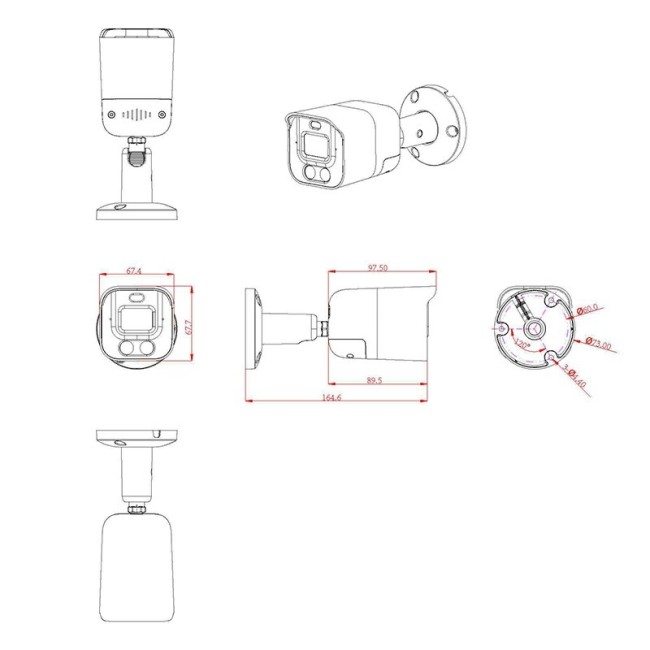 AC-IS512DA - уличная IP видеокамера 5Мп с «тревогой», с совмещенной подсветкой AC-IS512DA - уличная IP видеокамера 5Мп с «тревогой», с совмещенной подсветкой