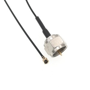 Адаптер для модема (пигтейл) U.fl(IPEX)-F(male) кабель RF1.13 20см. комплект 10 шт