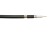 Кабель коаксиальный RG-6U, 75 Ом, Cu, с тросом, outdoor, черный, 100 м