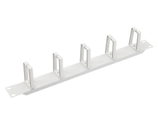 Кабельный органайзер 19, 1U, металлический, 5 пласт. колец, серый SB Кабельный органайзер 19, 1U, металлический, 5 пласт. колец, серый SB