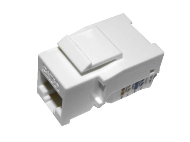 Модуль Keystone неэкранированный, RJ45, cat.5e, 90°, без инструмента, белый, NETKO Expert CKC Модуль Keystone неэкранированный, RJ45, cat.5e, 90°, без инструмента, белый, NETKO Expert CKC