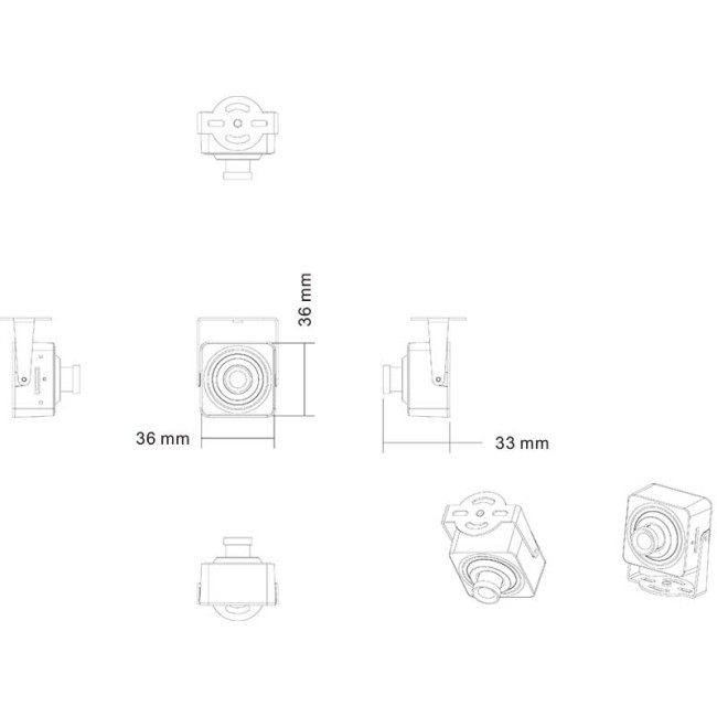 HN-M48SWAe (2.8) миниатюрная IP видеокамера 4Мп Hunter