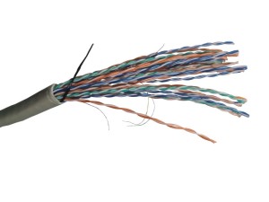 Кабель UTP25 cat.5e, , 24 AWG, серый 100м