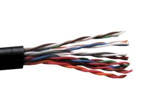 Кабель LC UTP10 cat.3, , 0,40мм, наружный, черный 200м