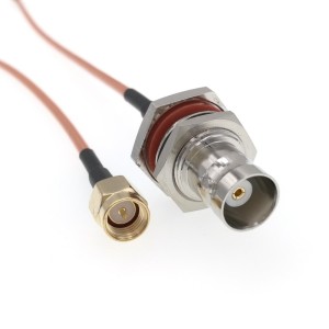 Адаптер для модема (пигтейл) SMA(male)-BNC(female) кабель RG316 15см. комплект 20 шт