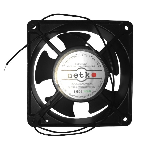 Вентилятор Netko, рама 120х120х38, подшипник скольжения, 220 В Вентилятор Netko, рама 120х120х38, подшипник скольжения, 220 В