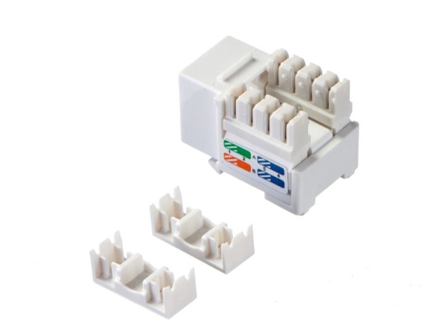 Модуль Keystone неэкранированный, RJ45, cat.5e, 90°, 110/Krone тип, под инструмент, KE, белый, NETKO Expert CKC Модуль Keystone неэкранированный, RJ45, cat.5e, 90°, 110/Krone тип, под инструмент, KE, белый, NETKO Expert CKC