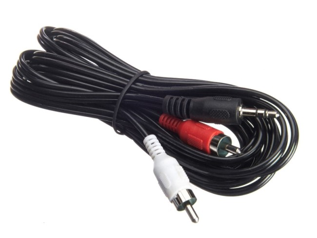 Шнур аудио-видео: 2RCA-3,5 мм стерео ( длина 3 м, литой), NETKO Optima 5шт Шнур аудио-видео: 2RCA-3,5 мм стерео ( длина 3 м, литой), NETKO Optima 5шт