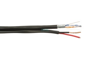 Кабель с дополнительным питанием медь FTP 5E 2x2x0.5 + 2x0.75 outdoor 40 м