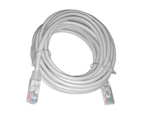 Патч-корд UTP4 cat.5е, CCA, LSZH, серый, литой коннектор NETKO Optima 5 шт