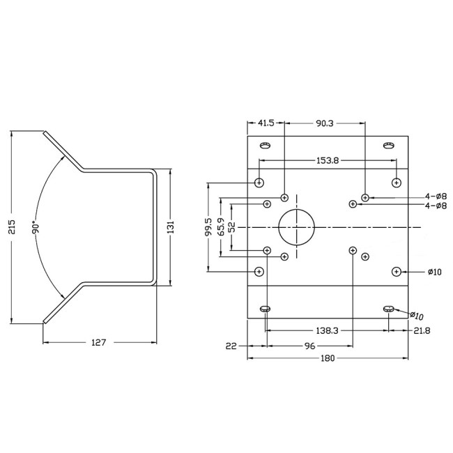 Кронштейн для крепления на угол Amatek AV-BCR1