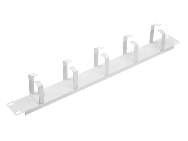 Кабельный органайзер 19, 1U, металлический, 5 металл. колец, серый SB Кабельный органайзер 19, 1U, металлический, 5 металл. колец, серый SB