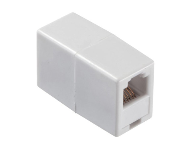 Соединительный модуль RJ12(6p6c) на RJ12 / белый / блистер, Netko