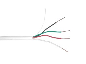 Кабель сигнальный, неэкранированный 4*0.5мм 40м, алюминий, пластиковая катушка, белый NETKO Optima