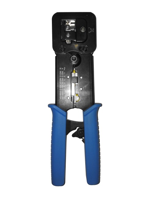 Инструмент обжимной для коннекторов со сквозным отверстием EZNetko plug RJ-45 (8p8c); RJ-11/RJ-12 (6p2c/6p4c/6p6c) L Инструмент обжимной для коннекторов со сквозным отверстием EZNetko plug RJ-45 (8p8c); RJ-11/RJ-12 (6p2c/6p4c/6p6c) L