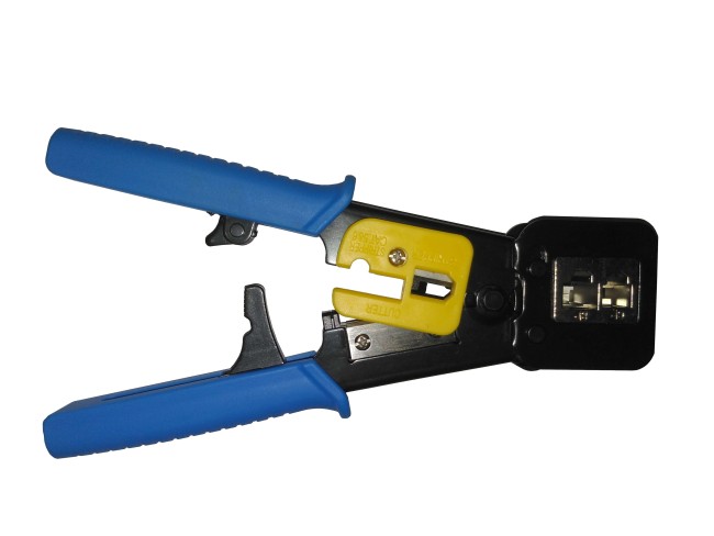 Инструмент обжимной для коннекторов со сквозным отверстием EZNetko plug RJ-45 (8p8c); RJ-11/RJ-12 (6p2c/6p4c/6p6c) L Инструмент обжимной для коннекторов со сквозным отверстием EZNetko plug RJ-45 (8p8c); RJ-11/RJ-12 (6p2c/6p4c/6p6c) L